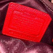 Coach Red Leather Crossbody Bag