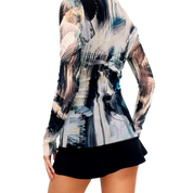 Fuzzi Italian Mesh Blouse (XS)