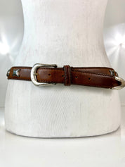 Leather waist belt