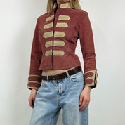 Vintage Military Suede Jacket (S)