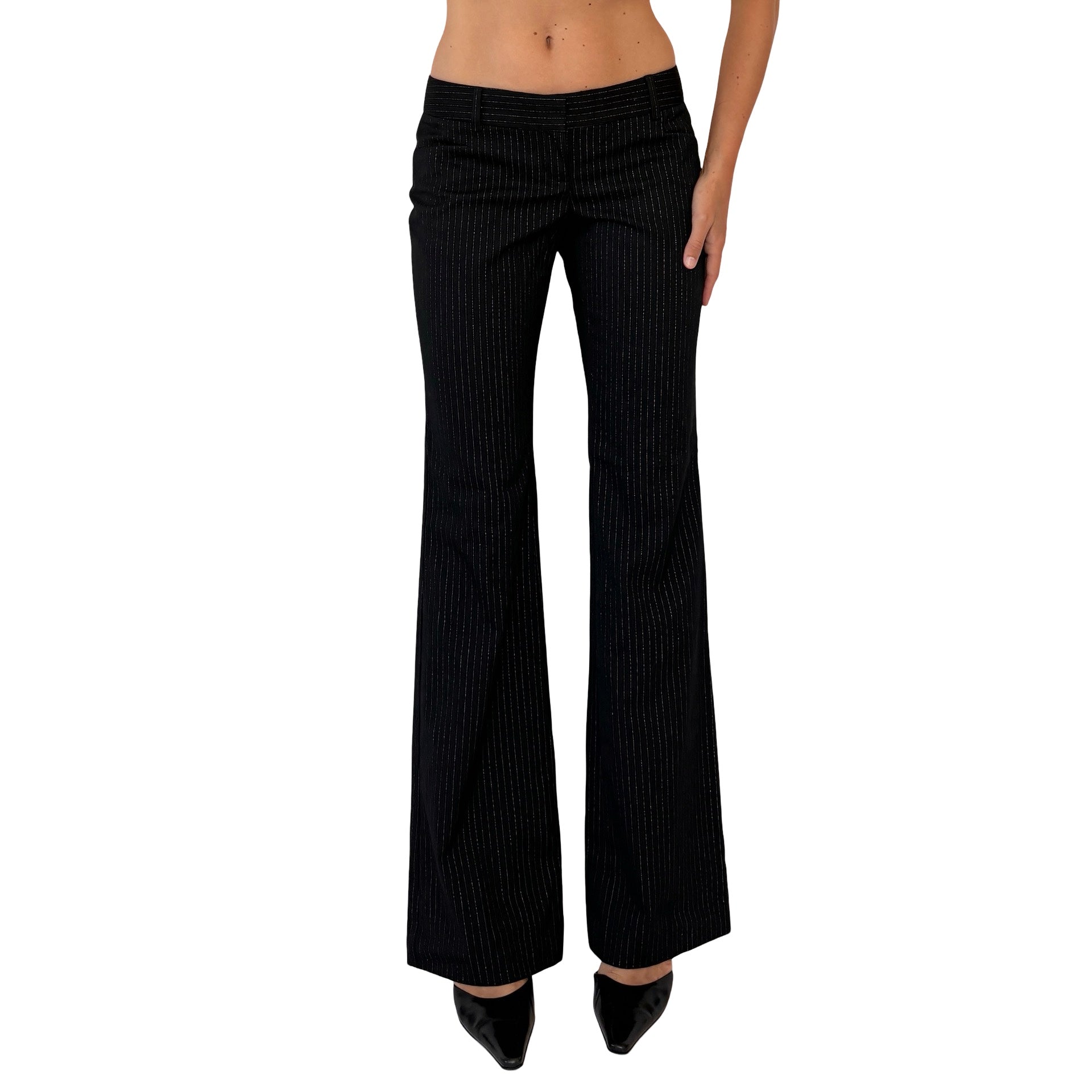 Y2K Pinstripe Trousers (XS/S)