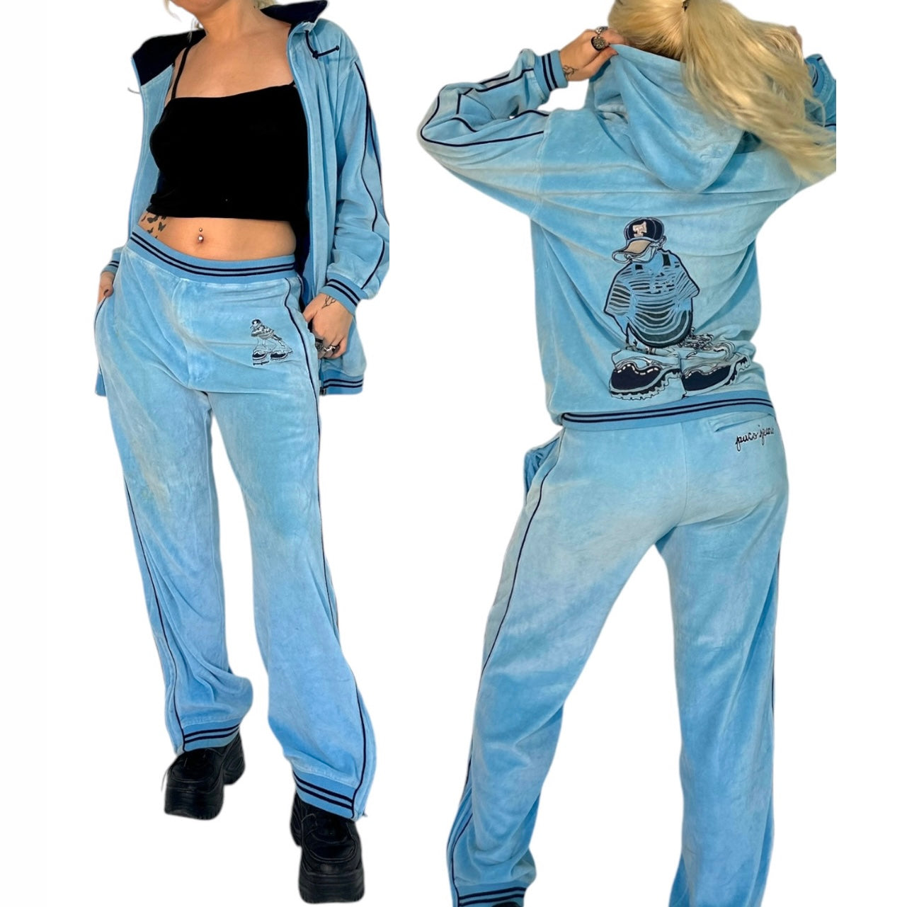 Paco Jeans Velour Tracksuit (S/M)