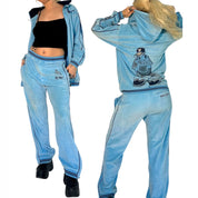 Paco Jeans Velour Tracksuit (S/M)