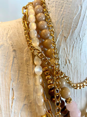 Luxury beads layered belt