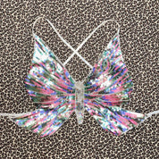 Iridescent Sequin Beaded Butterfly Top (M)