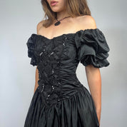 Victorian Gothic Off The Shoulder Dress (S)