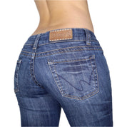 Y2K Low Waisted Bootcut Jeans (S/M)