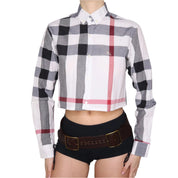 Y2K BURBERRY Plaid Button Up Shirt (M)