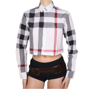 BURBERRY Plaid Button Up Shirt (M)