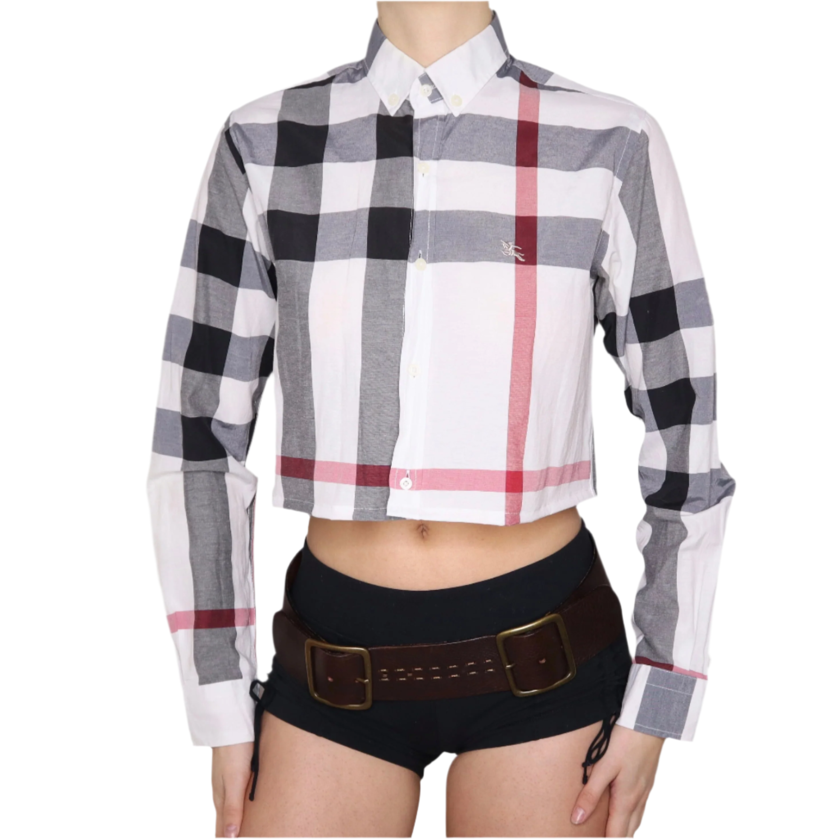 BURBERRY Plaid Button Up Shirt (M)
