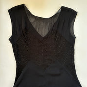 50s Sheer Noir Dress (S)