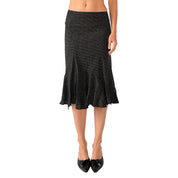 2000s Flirty Polka Dot Midi Skirt (XS)