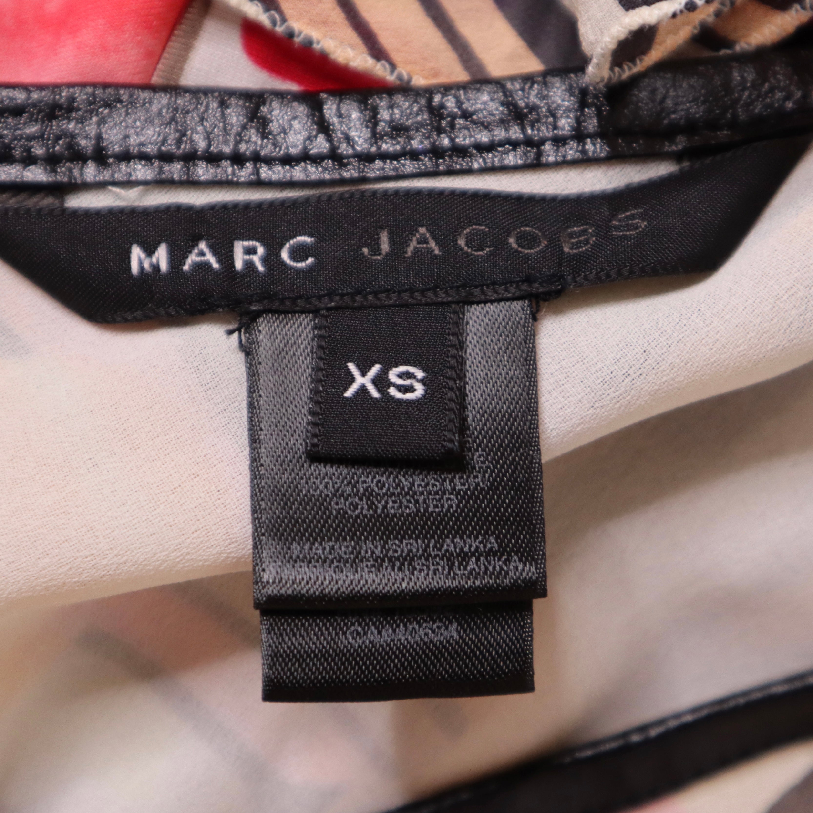 Y2K MARC JACOBS Striped Silk Blouse (XS/S)