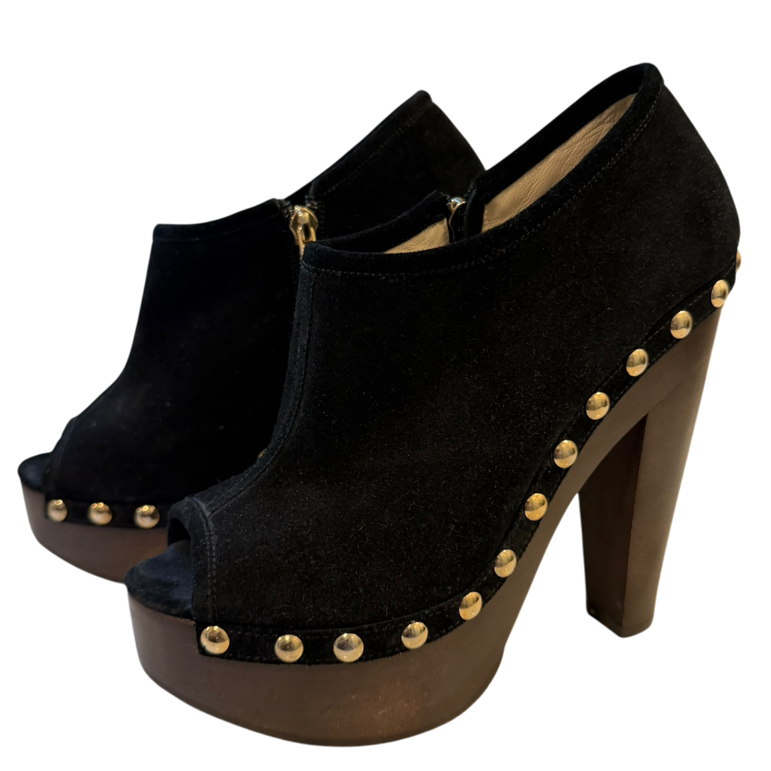 Jimmy Choo Studded Suede Platform Heels (8)