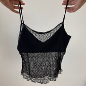 Vintage Euro Black Slinky Cami (S)