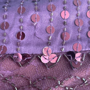 Silk Blend Beaded Sequin Skirt (M)