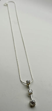 Three
Diamond Pendant necklace