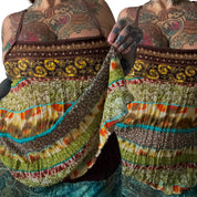 Y2K boho fairy embellished longline top (M)