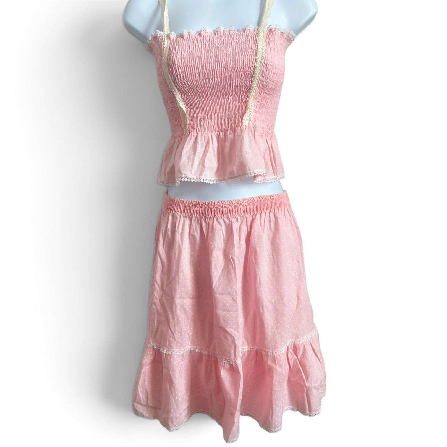 VTG sears coquette skirt set (XS/S)
