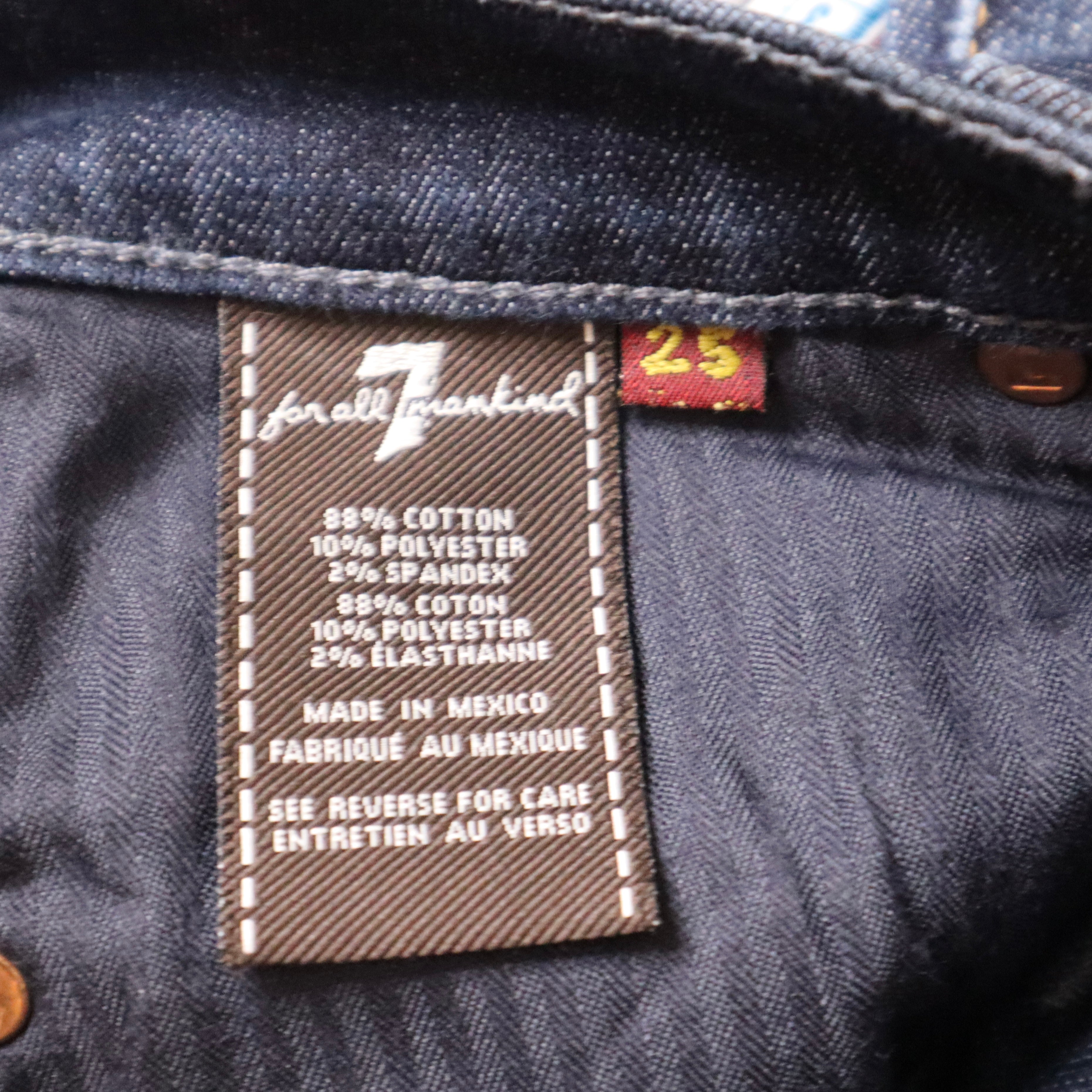 Y2K 7 FOR ALL MANKIND Low Rise Wide Leg Jeans (S)