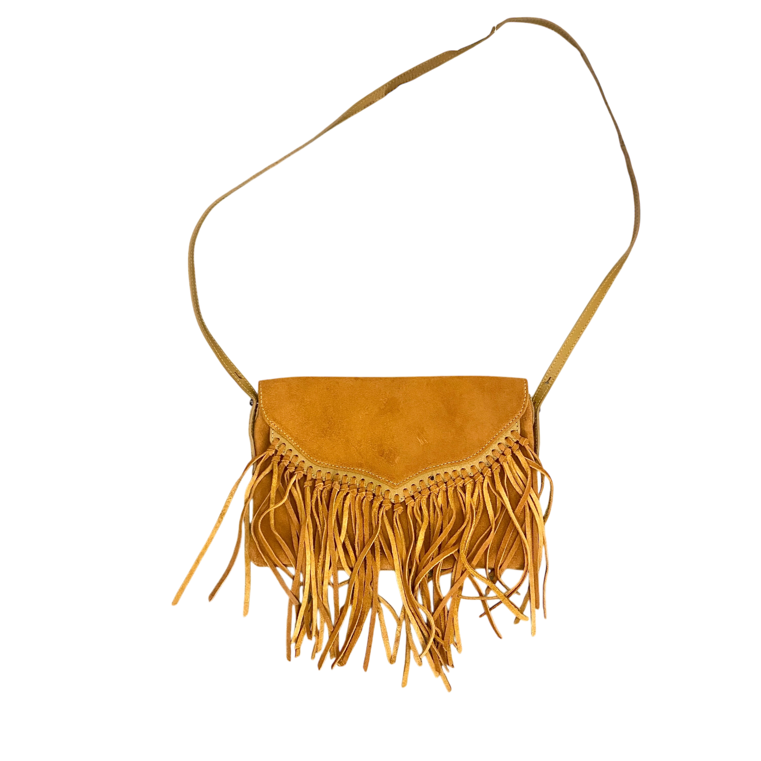 Vintage Old Topshop Suede Fringe Bag