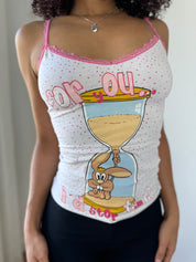 Vintage Y2K Graphic Print Cami (XS/S)