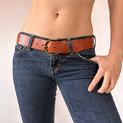 Ralph Lauren Studded Leather Belt (S)