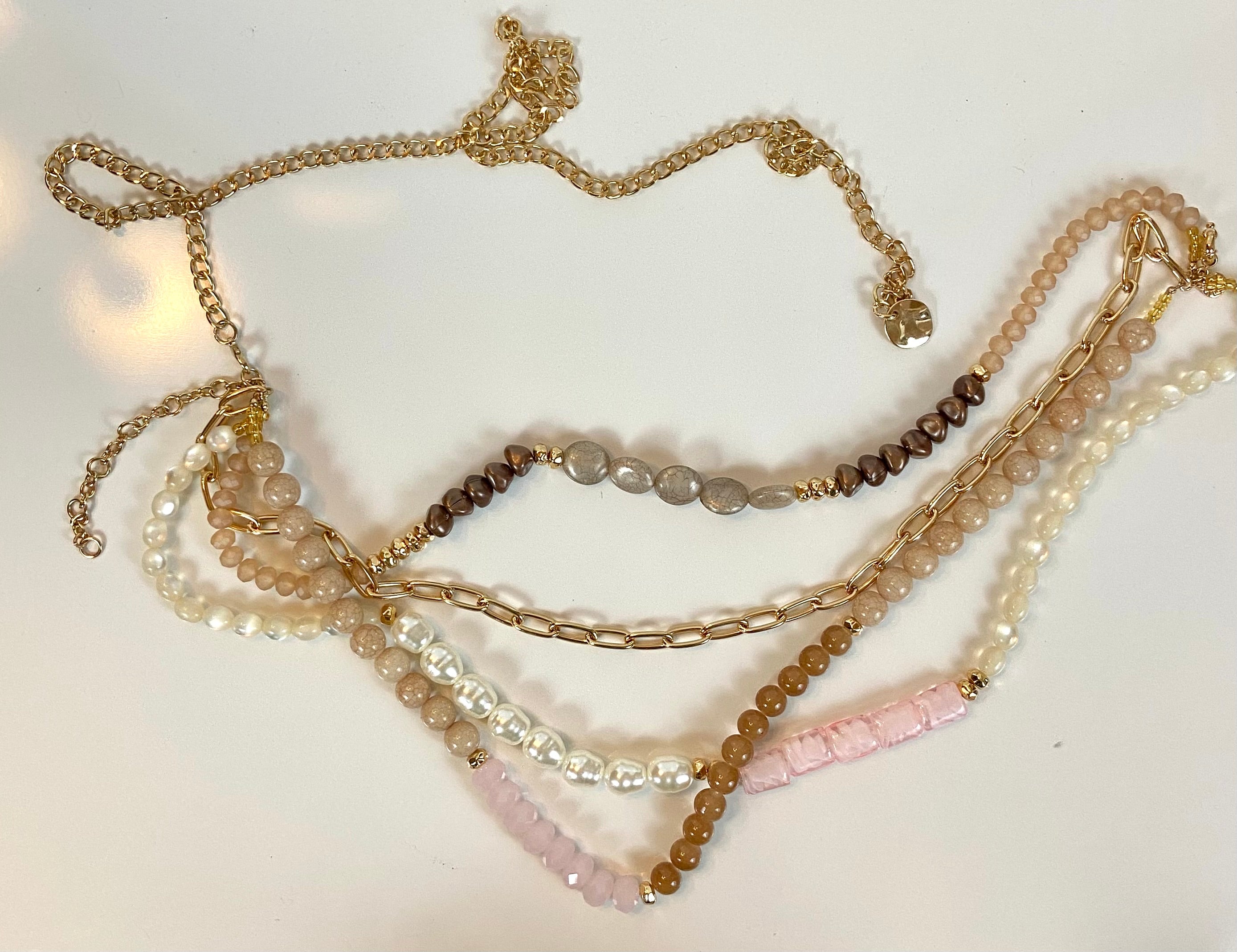 Luxury beads layered belt