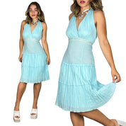 Robin’s Egg Halter Dress (M)