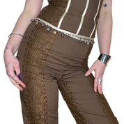 Vintage Boutique Corset & Capri Co-ordinated Set (S)