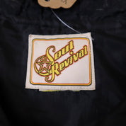 Y2K Black Silk and Lace Sequined Jacket (S)