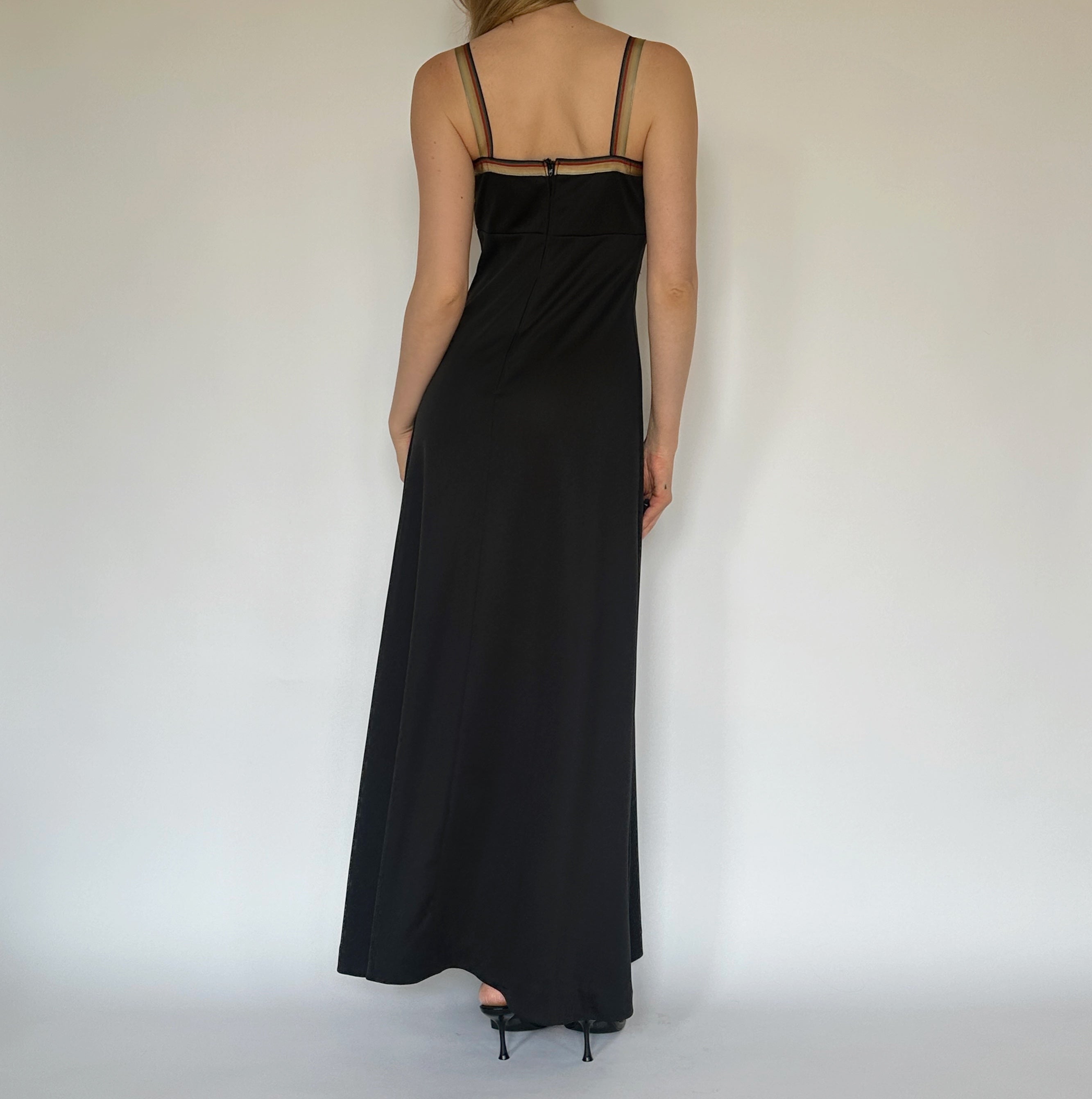 True Vintage Black Milkmaid Maxi Dress – Holy Thrift