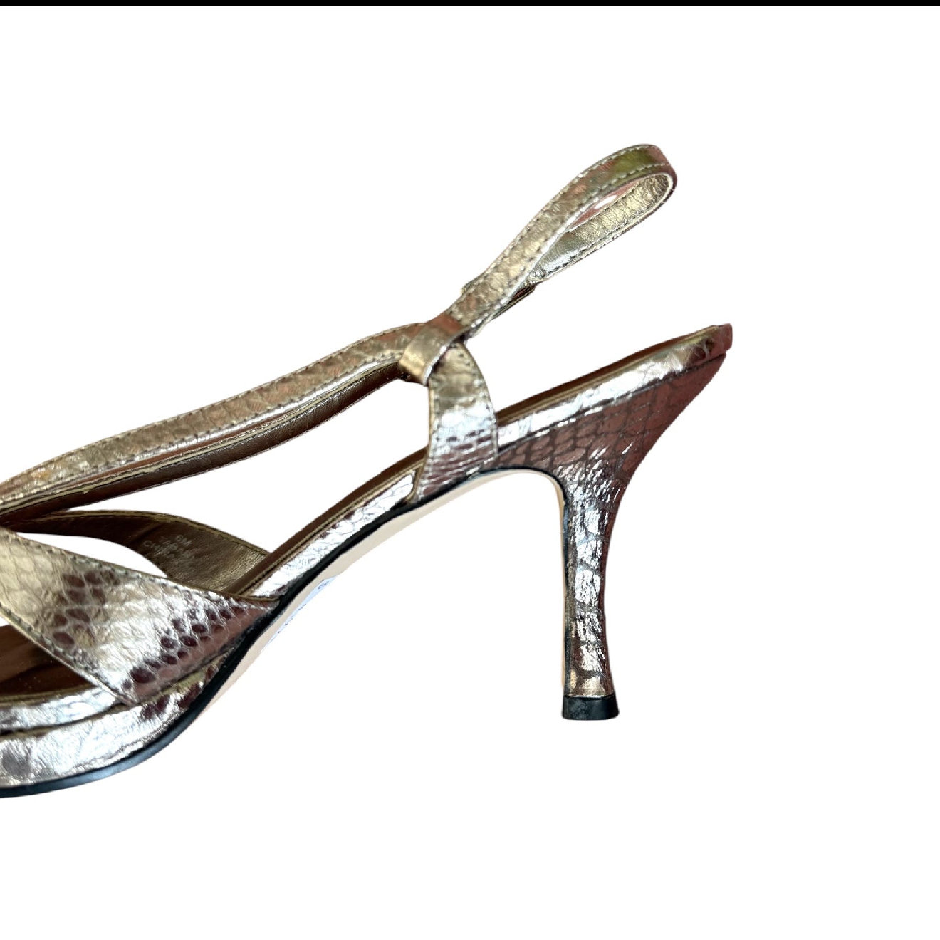 Impo Gunmetal Snakeskin Embossed Heels (6)