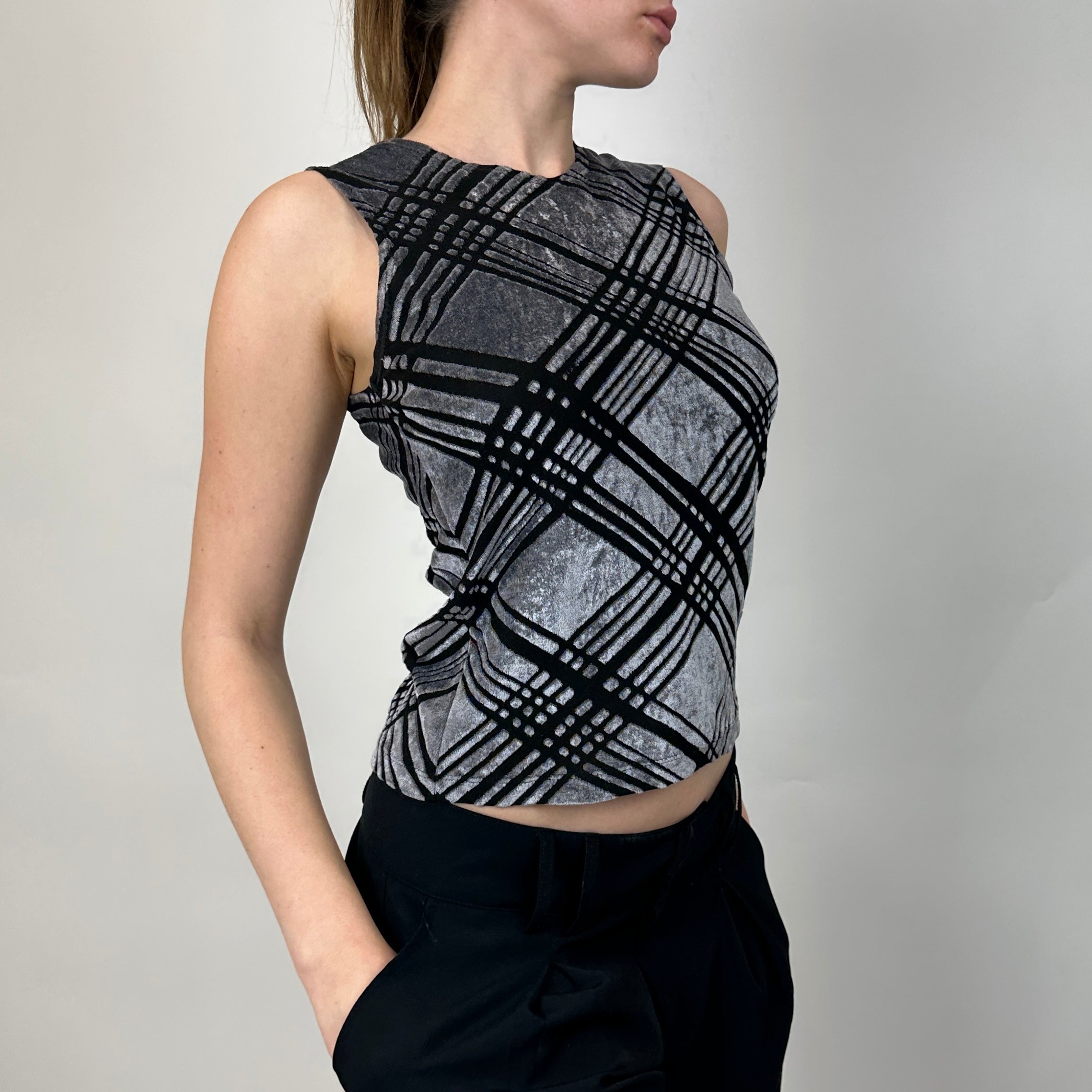 90’s Velvet Mesh Tank Top (S/M)