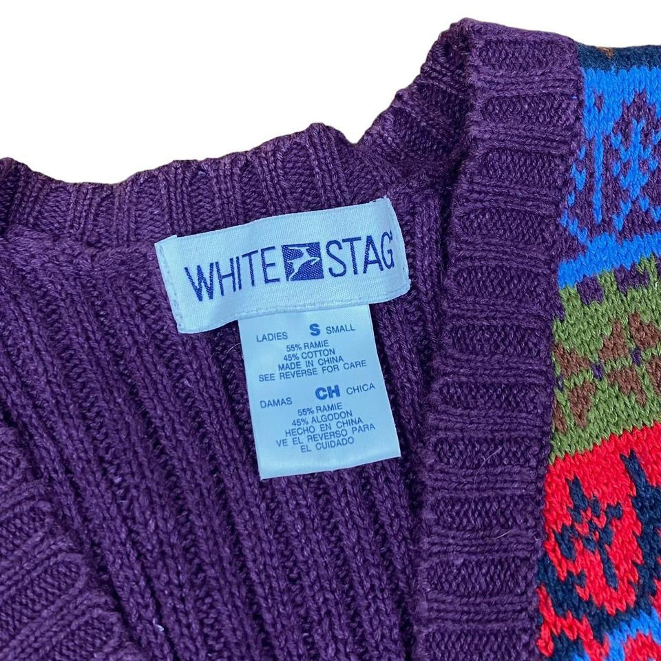 Vintage Nordic Sweater Vest (S)