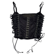 Italian Floral Lace Up Corset (S)