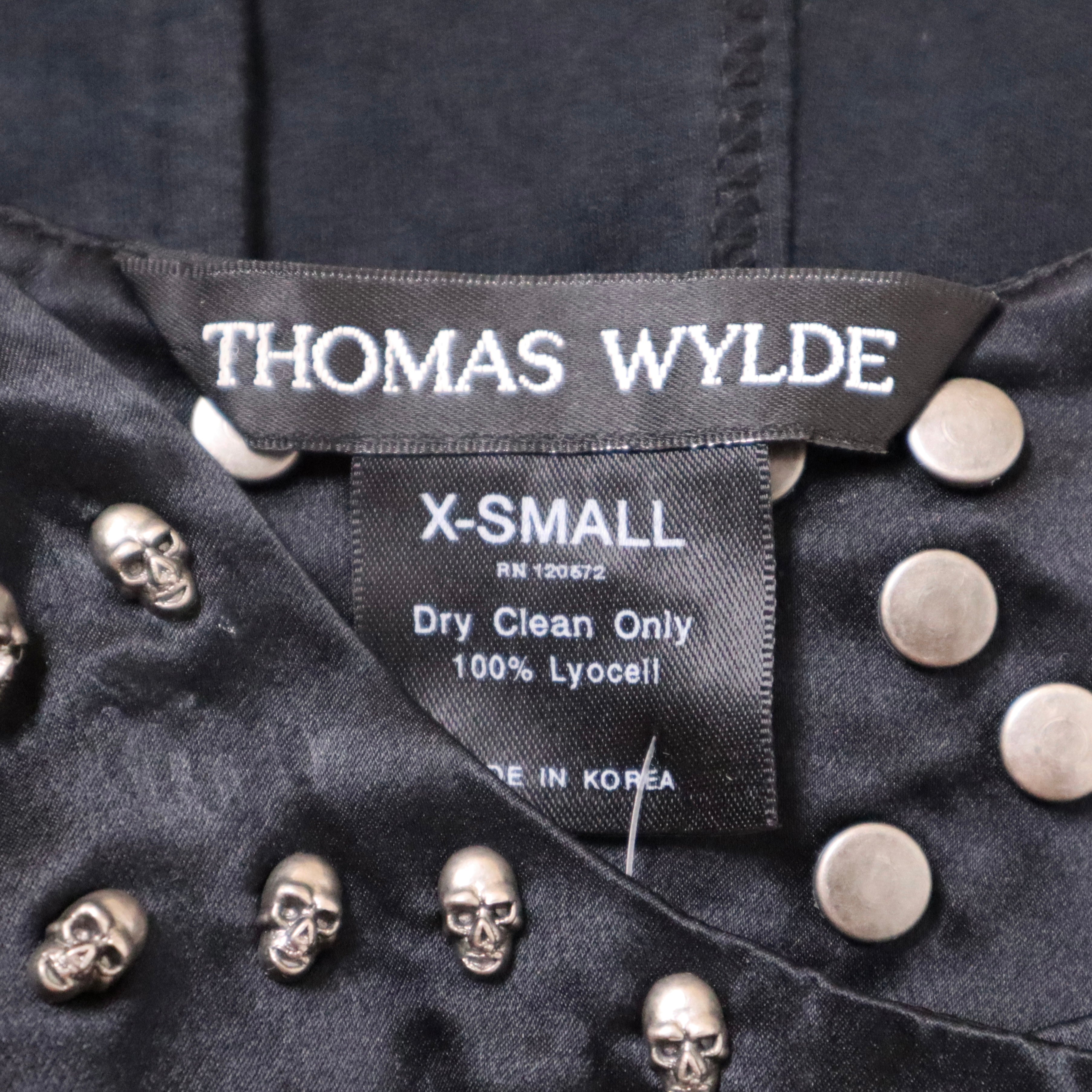 Y2K THOMAS WYLDE Skull Studded Tank Top (S/M)