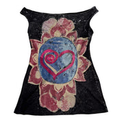 Italian Boatneck Heart Top (S)