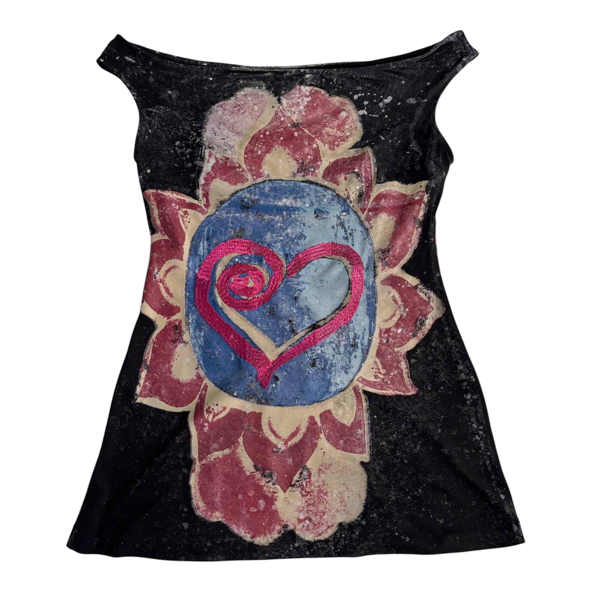 Italian Boatneck Heart Top (S)