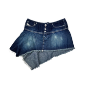 Diesel Dark Denim Asymmetrical Skirt (XS)