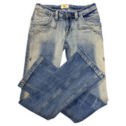 Antik denim low rise flared jeans