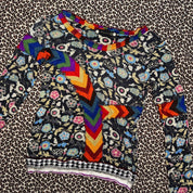 Pianura Studio Mixed Print Italian Patchwork Knit (S/M)