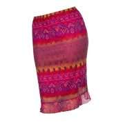 Paisley Sunset Mesh Midi Skirt (M)