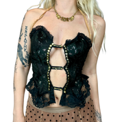 Vintage Showgirl Bustier Top (XS)