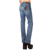 Y2K Low Rise Bootcut Jeans (XXS)