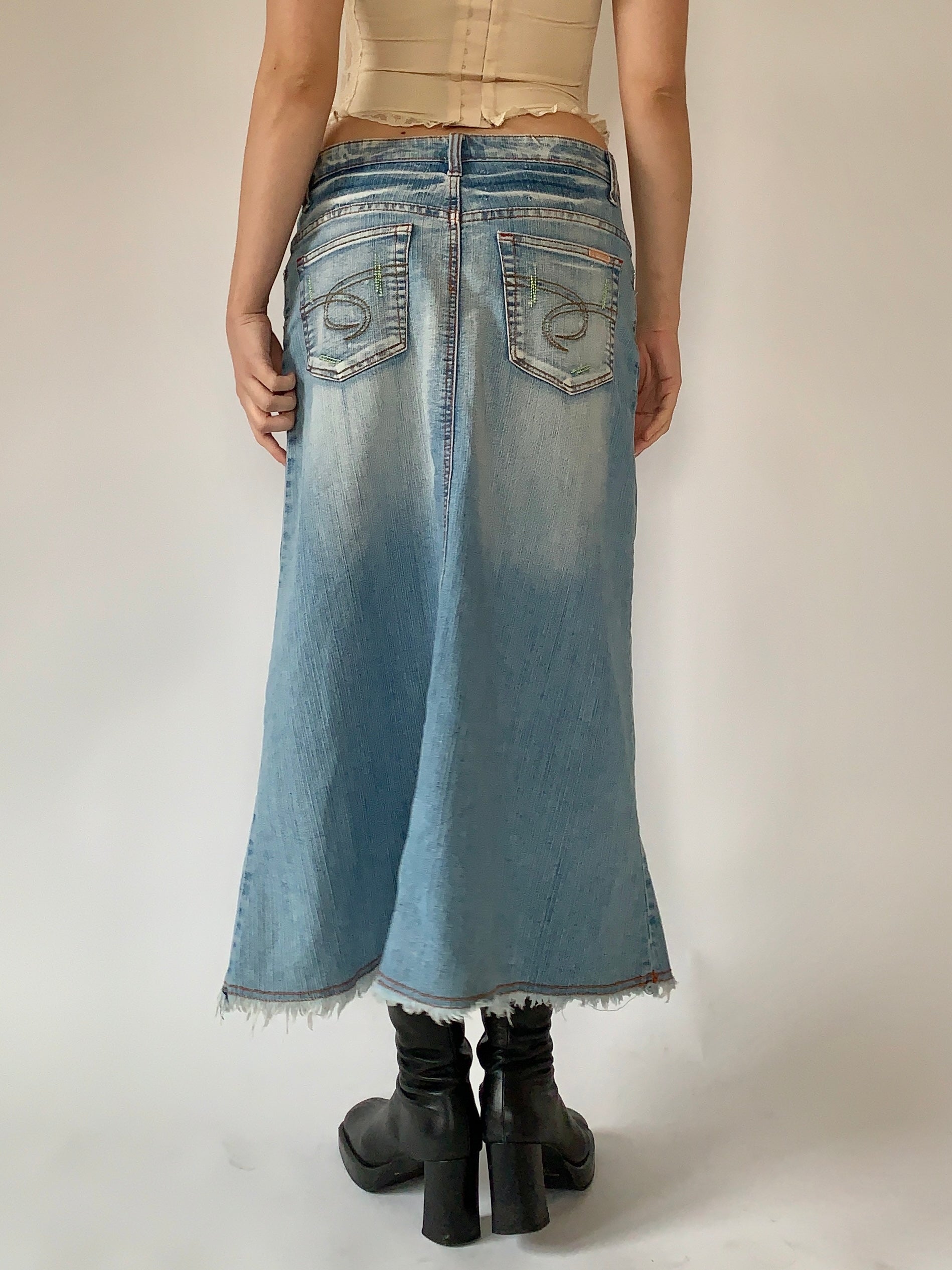 Y2K Denim Maxi - Medium