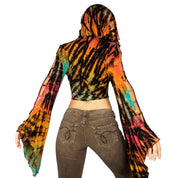 Tie Dye Hooded Festival Top (M/L)