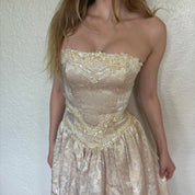 Vintage Bridal Strapless Grown
