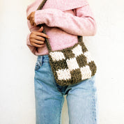 Checkered Baby Hand Knit Bag