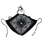 Y2K black bandana halter top (S)